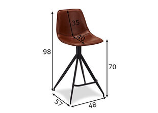 Барные стулья Isabel, 2 шт., коричневые цена и информация | FurnHouse Мебель и домашний интерьер | hansapost.ee
