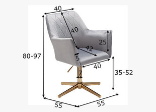 Стул, серый цена и информация | Офисные кресла | hansapost.ee