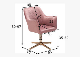 Töötool, roosa цена и информация | Офисные кресла | hansapost.ee