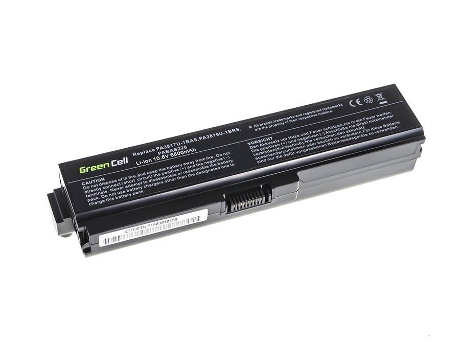 Sülearvuti aku Green Cell Laptop Battery for Toshiba Satellite C650 C650D C660 C660D L650D L655 L750 hind ja info | Sülearvuti akud | hansapost.ee