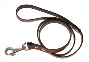Amibelle поводок кожаный коричневый, ширина 2,4 см, длина 120 см цена и информация | Поводки для собак | hansapost.ee