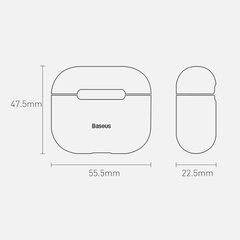 Ümbris Baseus sobib Apple AirPods 3, sinine hind ja info | Kõrvaklapid | hansapost.ee