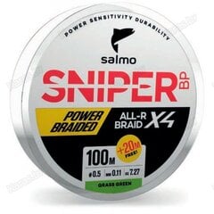 Punutud tamiil Salmo Sniper BP X4, 0.13 mm, 120 m hind ja info | Tamiilid | hansapost.ee