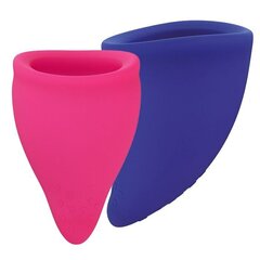 Lõbus tehas - lõbus tass uurige Kit Menstrual Cup Pink & Ultramarine hind ja info | Tampoonid, hügieenisidemed ja menstruaalanumad | hansapost.ee