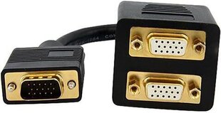 Кабель StarTech VGASPL1VV VGA - 2x VGA, 0.3 m цена и информация | Кабели и провода | hansapost.ee