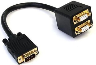 Кабель StarTech VGASPL1VV VGA - 2x VGA, 0.3 m цена и информация | Кабели и провода | hansapost.ee