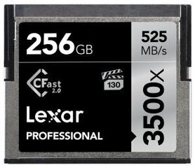 Lexar mälukaart CFast 256GB Pro 3500X VPG-130 R525/W445 hind ja info | Fotoaparaatide mälukaardid | hansapost.ee