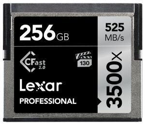 Lexar mälukaart CFast 256GB Pro 3500X VPG-130 R525/W445 цена и информация | Fotoaparaatide mälukaardid | hansapost.ee