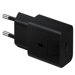 Samsung 15W Power Adapter EP-T1510NBEGEU Black (EU Blister) цена и информация | Зарядные устройства для телефонов | hansapost.ee