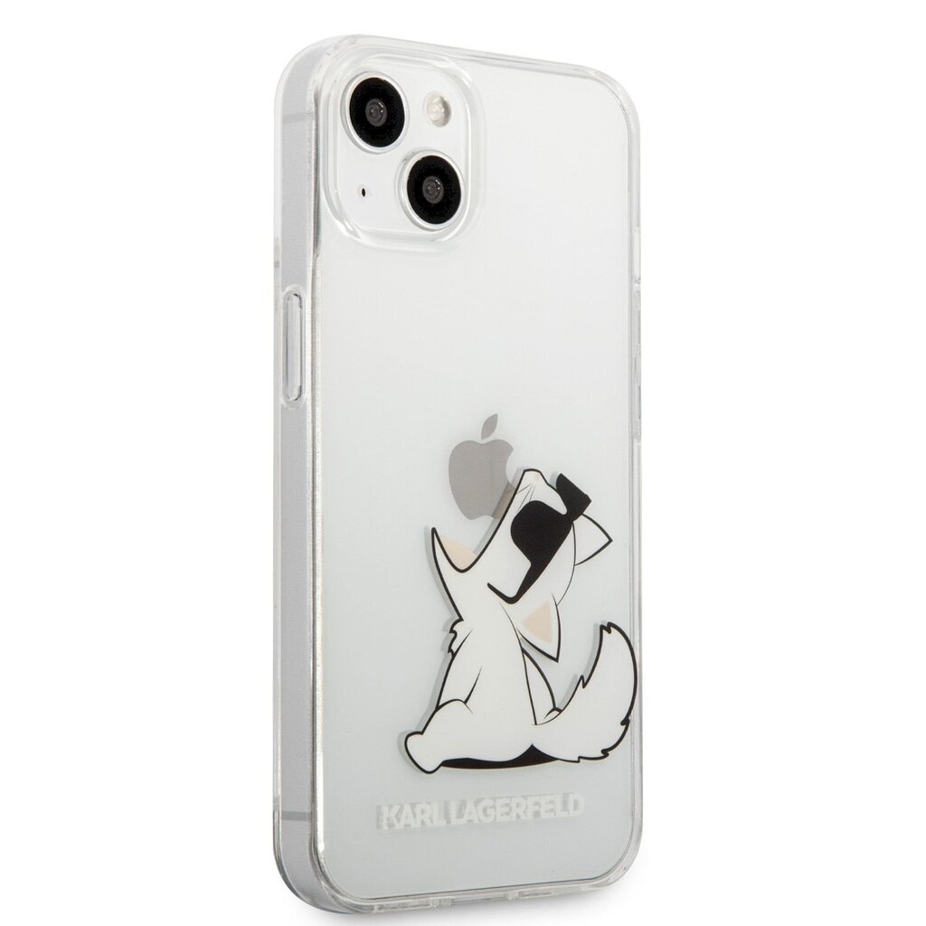 KLHCP13SCFNRC Karl Lagerfeld PC/TPU Choupette Eat Case for iPhone 13 mini Transparent цена и информация | Telefonide kaitsekaaned ja -ümbrised | hansapost.ee