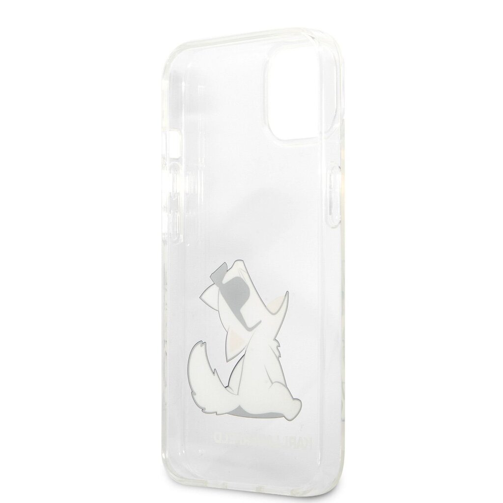 KLHCP13SCFNRC Karl Lagerfeld PC/TPU Choupette Eat Case for iPhone 13 mini Transparent hind ja info | Telefonide kaitsekaaned ja -ümbrised | hansapost.ee
