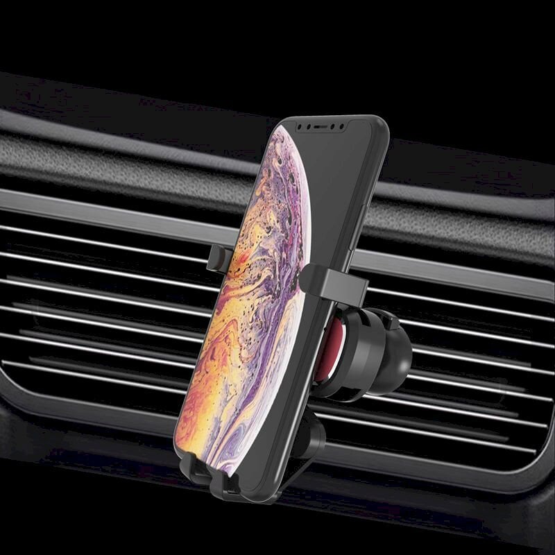 Gravity smartphone car holder for air vent with air freshener black (YC06) цена и информация | Telefonihoidjad | hansapost.ee