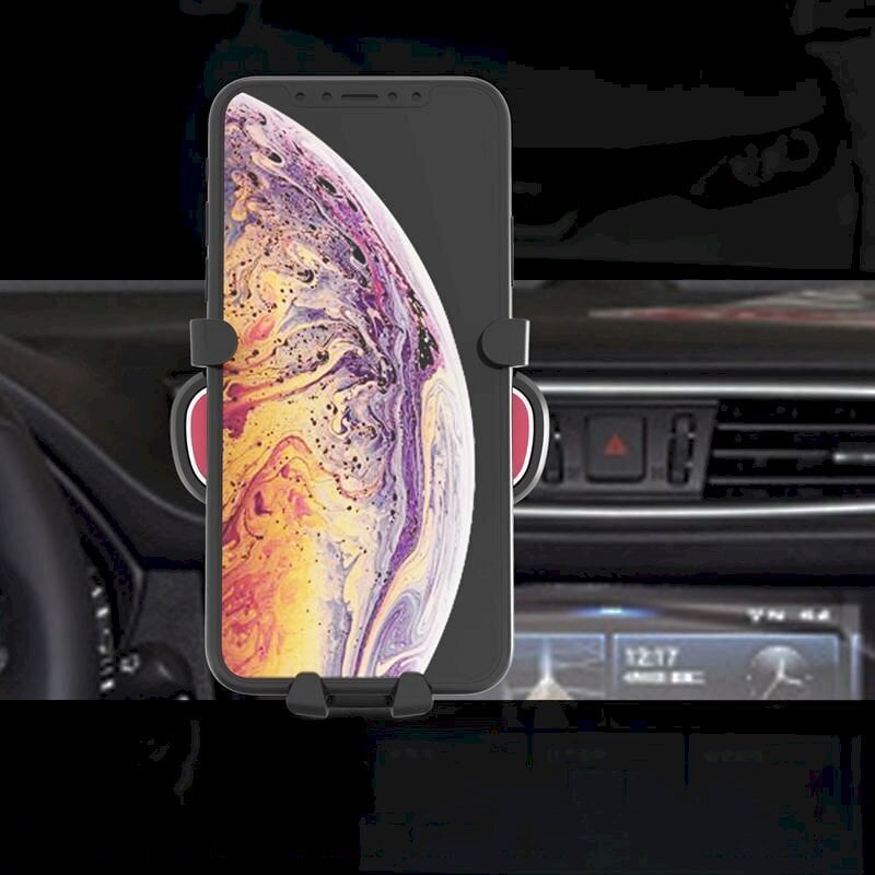 Gravity smartphone car holder for air vent with air freshener black (YC06) цена и информация | Telefonihoidjad | hansapost.ee