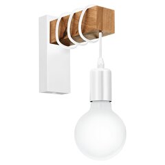 Настенный светильник Townshed, деревянный/белый цена и информация | Настенный светильник Конусы | hansapost.ee