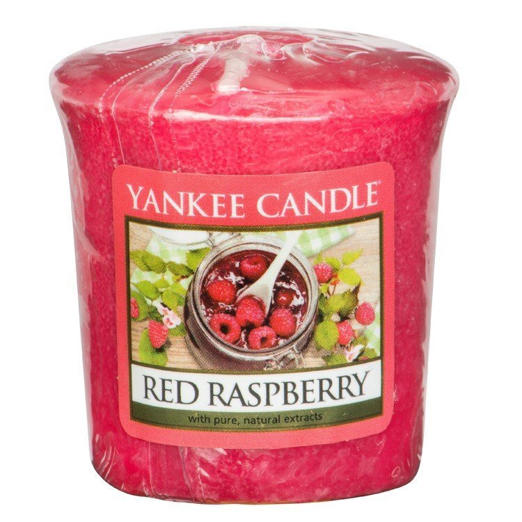 Yankee Candle Red Raspberry lõhnaküünal 49 g цена и информация | Küünlad, küünlajalad | hansapost.ee