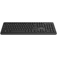 Беспроводная клавиатура с бесшумными переключателями .105 клавиш, черная, размер 442 * 142 * 17,5 мм, 460 г, раскладка RU цена и информация | Клавиатуры | hansapost.ee
