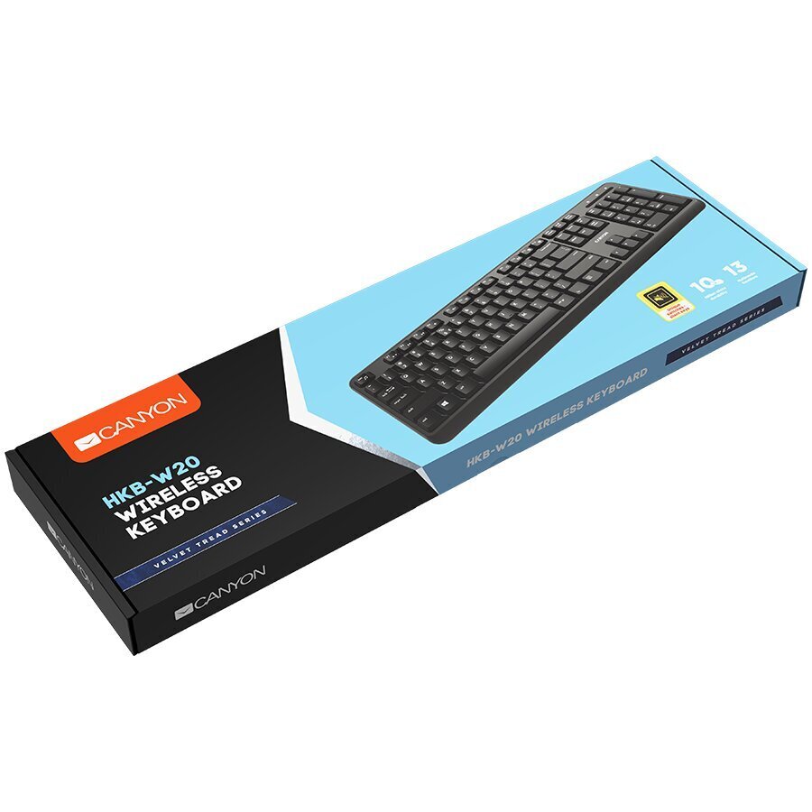 Wireless keyboard with Silent switches ,105 keys,black,Size 442*142*17.5mm,460g,RU layout hind ja info | Klaviatuurid | hansapost.ee