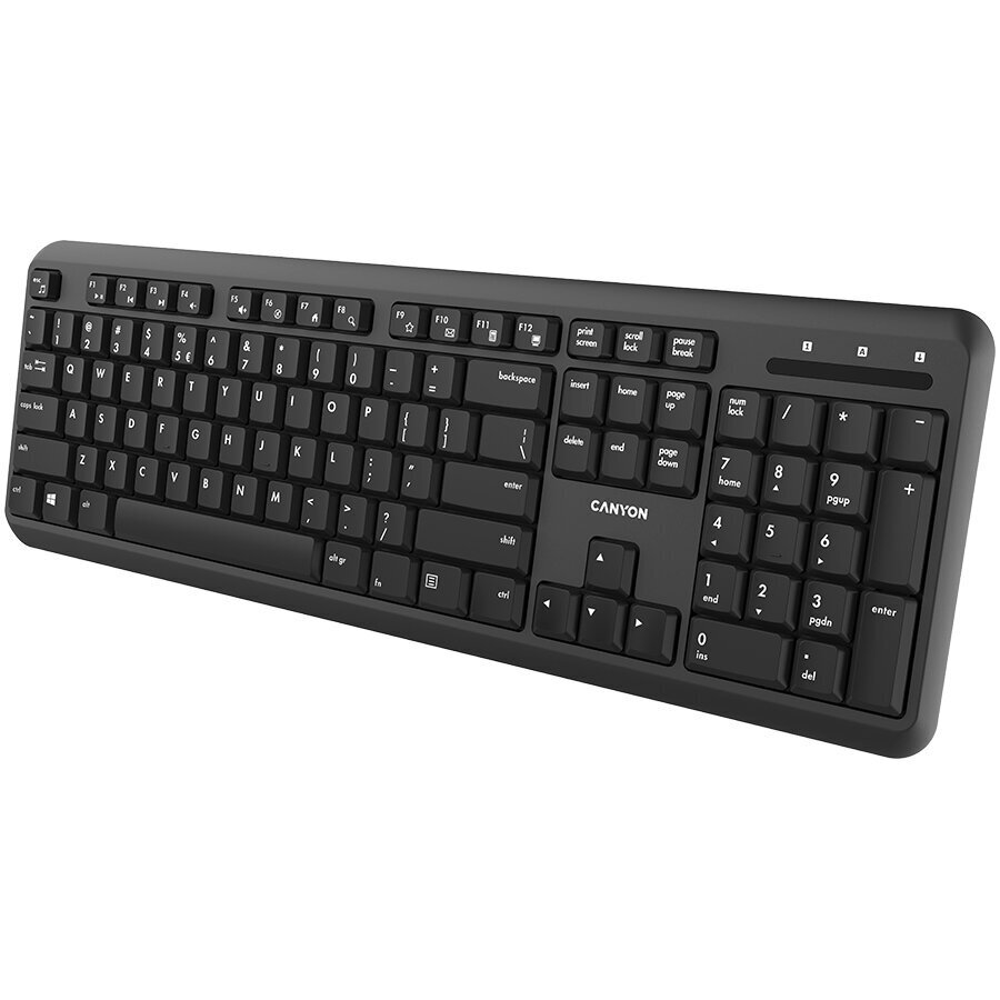 Wireless keyboard with Silent switches ,105 keys,black,Size 442*142*17.5mm,460g,RU layout цена и информация | Klaviatuurid | hansapost.ee
