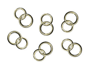 Золотого цвета кольца для салфеток 15 мм (1 упак/ 25 шт) цена и информация | Праздничные декорации | hansapost.ee