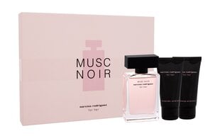 Komplekt Narciso Rodriguez For Her Musc Noir naistele: parfüümvesi EDP 50 ml + dušigeel 50 ml + ihupiim 50 ml hind ja info | Parfüümid naistele | hansapost.ee