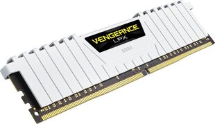 Corsair Vengeance LPX DDR4, 2x8GB, 2666MHz, CL16, White (CMK16GX4M2A2666C16W) цена и информация | Объём памяти (RAM) | hansapost.ee