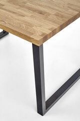 Обеденный стол Halmar Radus 140 см, коричневый/черный цена и информация | Кухонные и обеденные столы | hansapost.ee