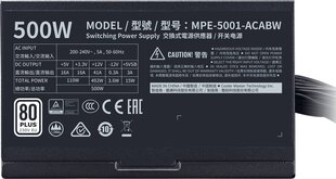 Cooler Master MPE-5001-ACABW-NL цена и информация | Источники питания | hansapost.ee