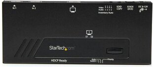 StarTech VS221HD4KA 2-Port HDMI Automatic Video Switch hind ja info | USB adapterid ja jagajad | hansapost.ee