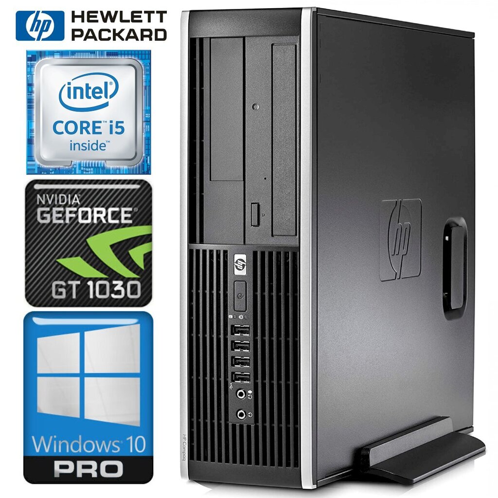 HP 8200 Elite SFF i5-2400 4GB 1TB GT1030 2GB WIN10PRO/W7P [refurbished] цена и информация | Lauaarvutid | hansapost.ee