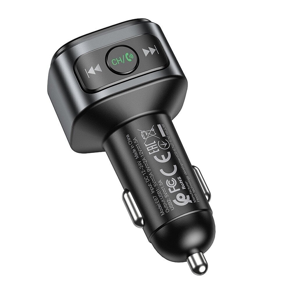 FM-saatja / modulaator Hoco E67 Bluetooth FM transmitter 2 x USB QC3.0 18W цена и информация | FM trasmitterid ja modulaatorid | hansapost.ee