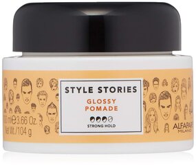 Tugeva fikseerimisega säravaha - Alfaparf Milano Style Stories Glossy Pomade Strong Hold, 100 ml hind ja info | Juuste viimistlusvahendid | hansapost.ee