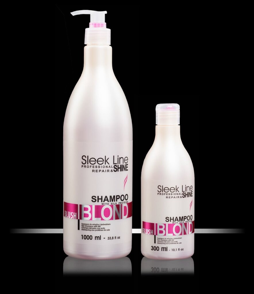 Šampoon heledatele juustele Stapiz Sleek Line Blush Blond 1000 ml hind ja info | Šampoonid | hansapost.ee