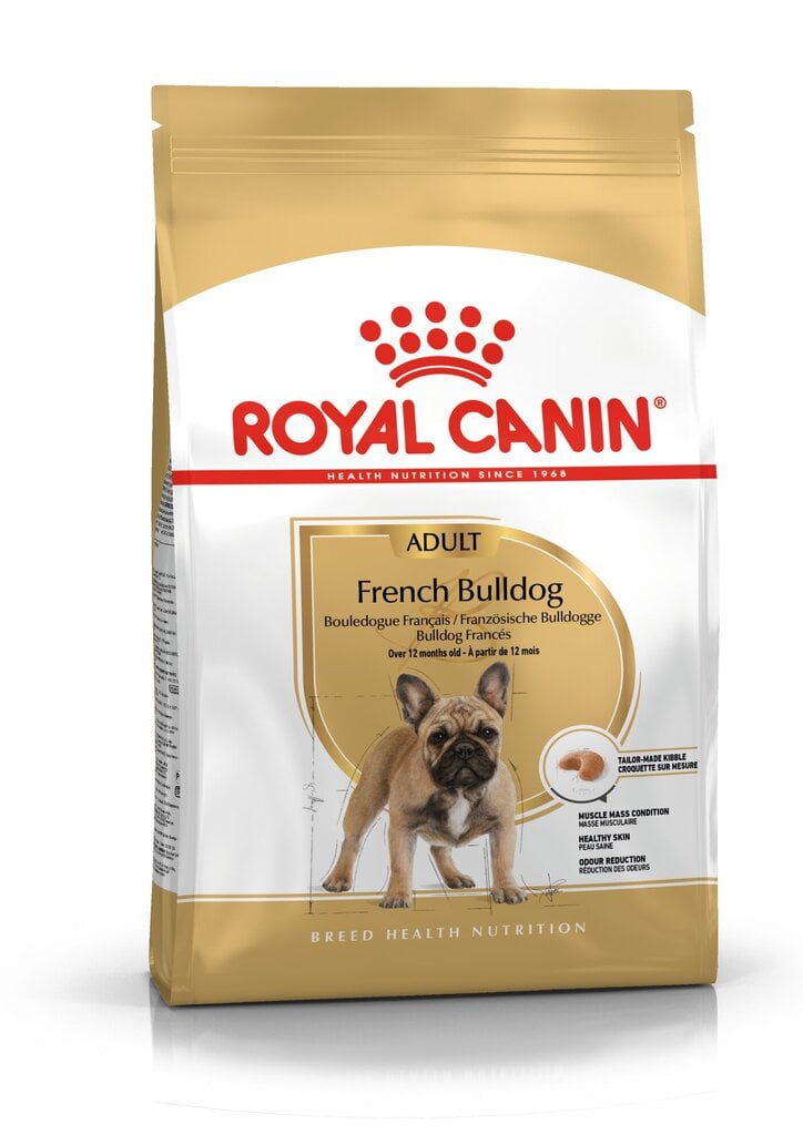 Royal Canin täiskasvanud Prantsuse buldogi tõugu koertele Adult, 1,5 kg цена и информация | Koerte kuivtoit ja krõbinad | hansapost.ee