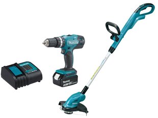 Комплект инструментов Makita DLX2114S 18В (DHP453Z + DUR181Z, 1X3.0AH) цена и информация | Триммеры | hansapost.ee