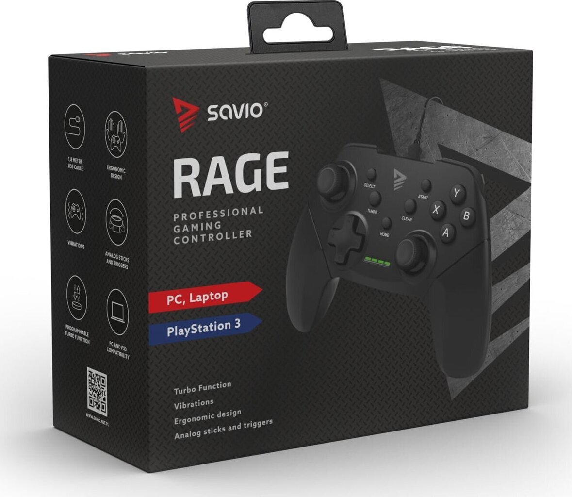 Savio Gaming Controler Rage/W цена и информация | Mängupuldid | hansapost.ee