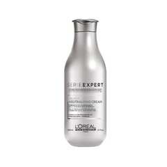 Kollakat tooni neutraliseeriv juuksepalsam L'Oreal Serie Expert Silver Neutralising Cream 200 ml hind ja info | Palsamid | hansapost.ee
