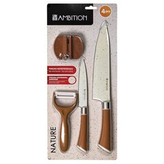Ambition набор ножей Nature, 4 части цена и информация | Ножи и аксессуары для них | hansapost.ee