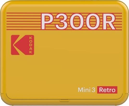 Kodak fotoprinter Mini 3 Plus Retro, kollane цена и информация | Printerid | hansapost.ee