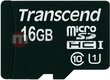 Transcend microSD 16GB цена и информация | Mälukaardid mobiiltelefonidele | hansapost.ee