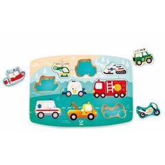 Деревянная головоломка Транспортные средства Hape, E1406A цена и информация | Игрушки для малышей | hansapost.ee