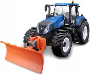 Радиоуправляемый трактор со снегоочистителем MAISTO TECH 1:16 New Holland, 82303 цена и информация | Игрушки для мальчиков | hansapost.ee