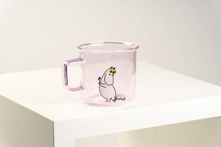 Стеклянная чаша Muurla Moomin 3,5 л, розовая цена и информация | Стаканы, фужеры, кувшины | hansapost.ee