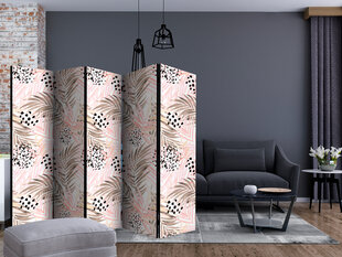 Ruumijaotur - Pink Palm Leaves II [Room Dividers] hind ja info | Sirmid ja vaheseinad | hansapost.ee