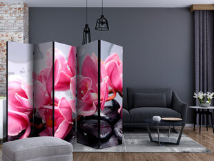 Ruumijaotur - Orchid flowers with zen stones II [Room Dividers] hind ja info | Sirmid ja vaheseinad | hansapost.ee