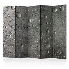 Ruumijaotur - Steel surface with water drops II [Room Dividers] hind ja info | Sirmid ja vaheseinad | hansapost.ee