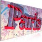 Maal - Red Paris (5 Parts) Narrow hind ja info | Seinapildid | hansapost.ee