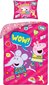 Laste voodipesukomplekt Peppa Pig, 140x200, 2-osaline цена и информация | Laste voodipesu | hansapost.ee