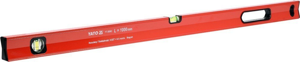 Vesilood alumiiniumist, magnet, 100cm, 2L, Yato (YT-30063) цена и информация | Käsitööriistad | hansapost.ee