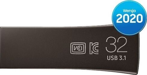 USB3.1 mälupulk 32GB/BAR PLUS MUF-32BE4/APC SAMSUNG цена и информация | Mälupulgad | hansapost.ee