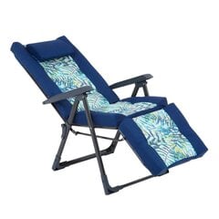 Садовое кресло-шезлонг Patio Eljas Plus, серый/синий цена и информация | Садовые стулья, кресла, пуфы | hansapost.ee